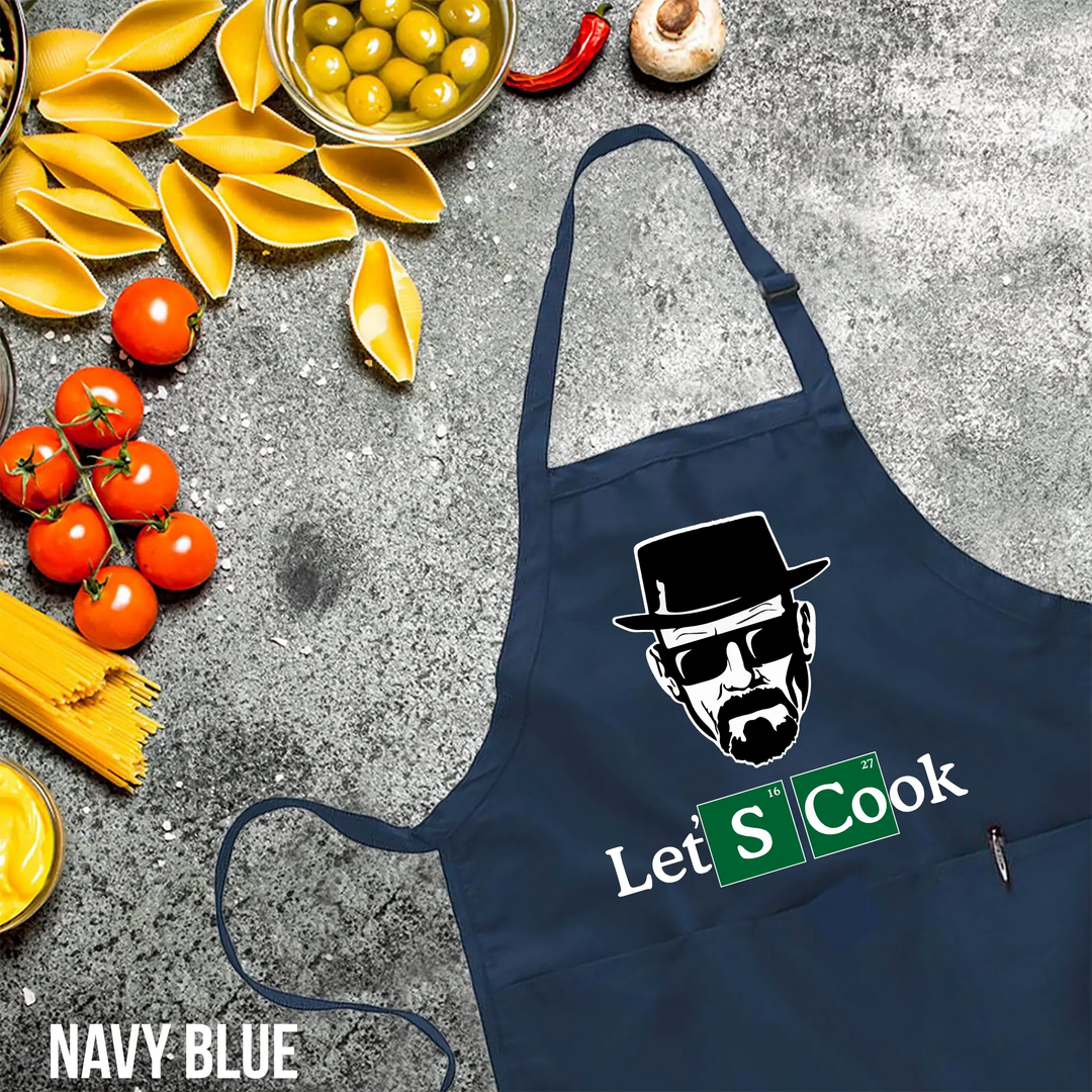 Personalized BBQ Apron for Men - Let's Cook | Chef Gift for Him Cypress DTF