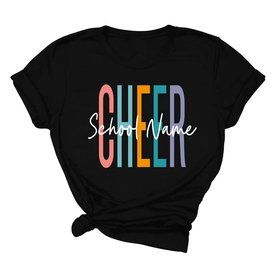 Personalized Cheerleader T-Shirt - Custom Cheer Team & Coach Gift Cypress DTF
