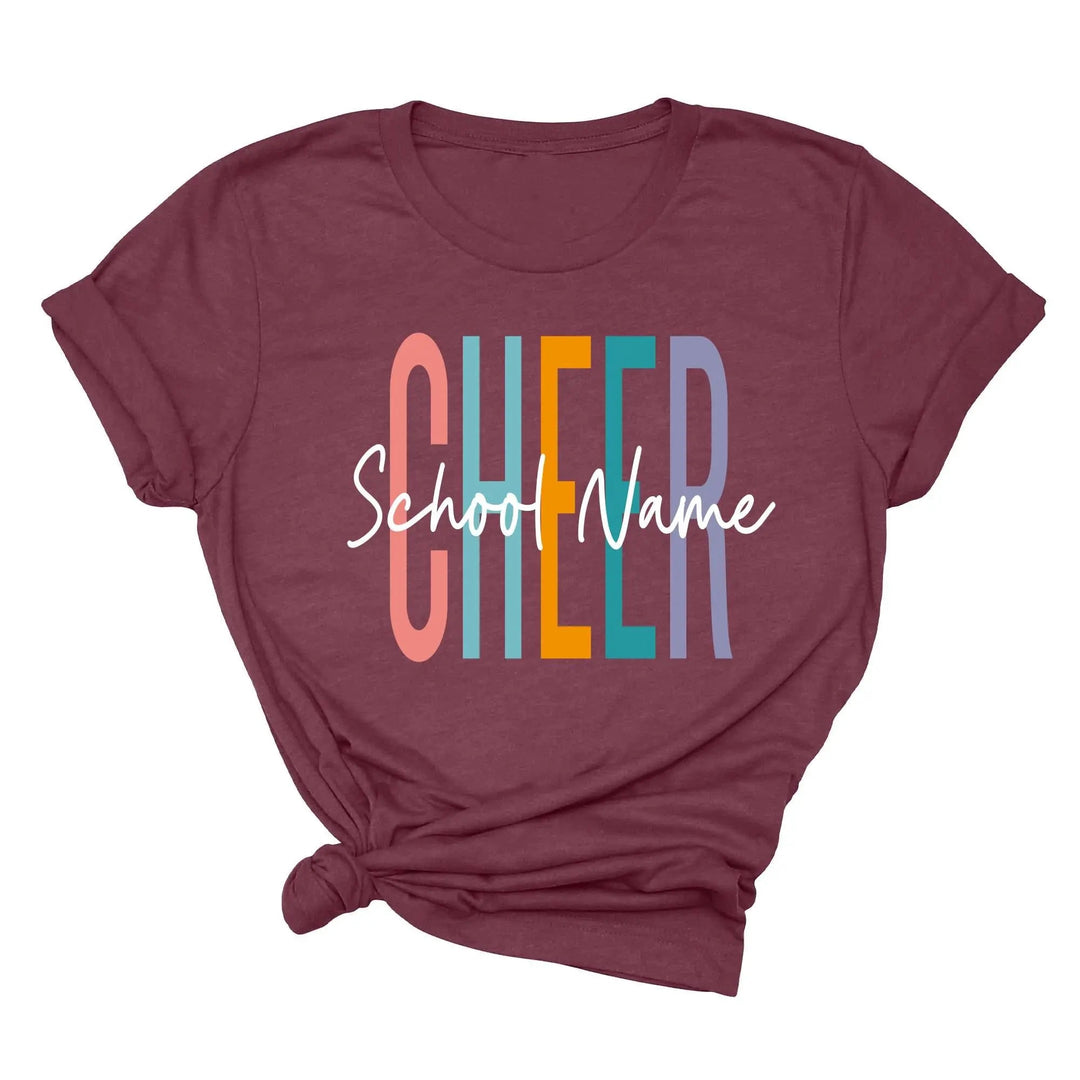 Personalized Cheerleader T-Shirt - Custom Cheer Team & Coach Gift Cypress DTF