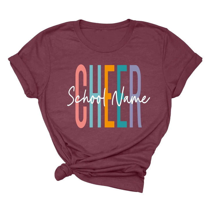 Personalized Cheerleader T-Shirt - Custom Cheer Team & Coach Gift Cypress DTF