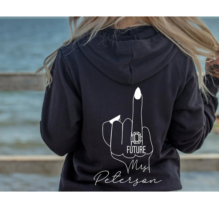 Personalized Future Fiancée Sweatshirt - Mrs. & Couples Gift Sweatshirt Cypress DTF