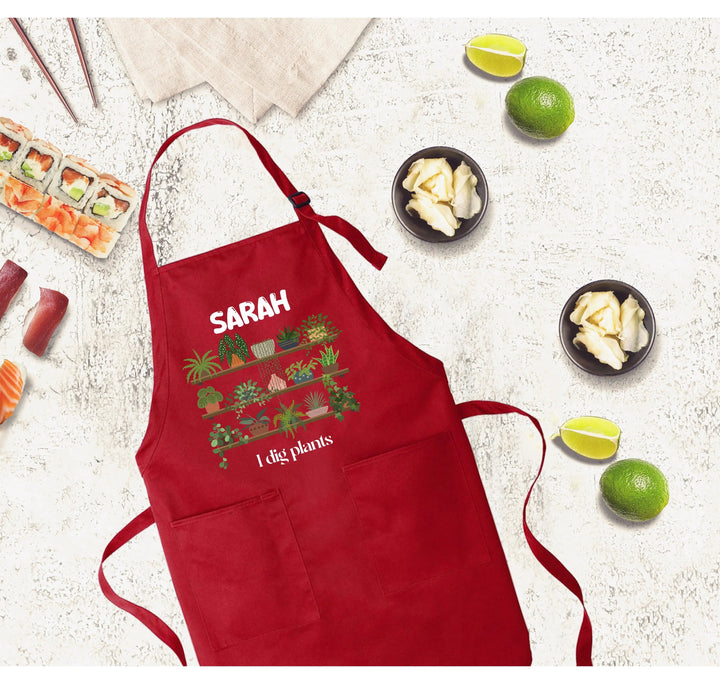 Personalized Gardening Apron - Custom Gift for Plant Lovers Cypress DTF