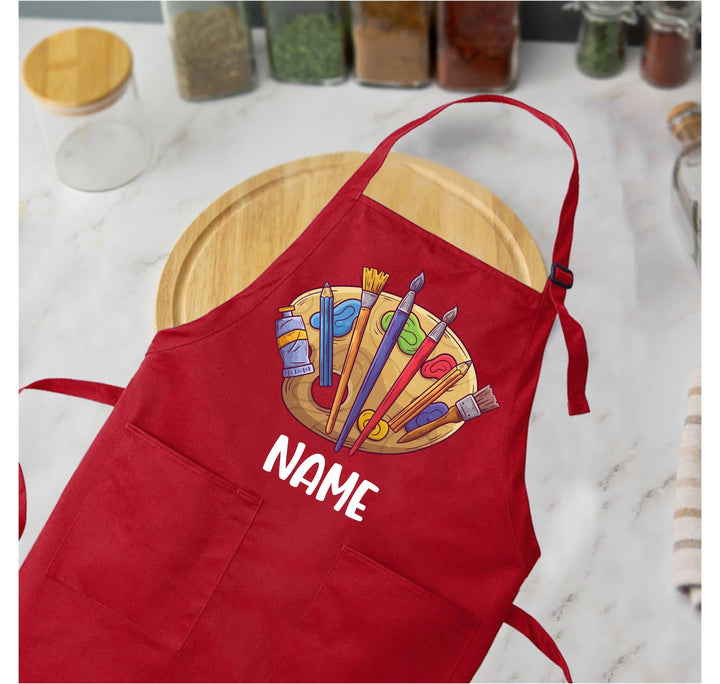 Personalized Kids Apron - Custom Artist Apron for Girls & Boys Cypress DTF