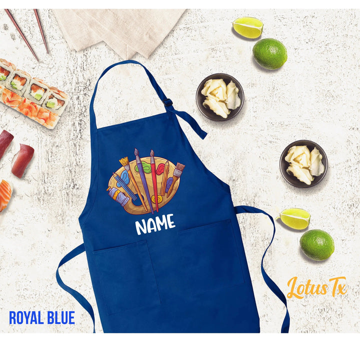 Personalized Kids Apron - Custom Artist Apron for Girls & Boys Cypress DTF