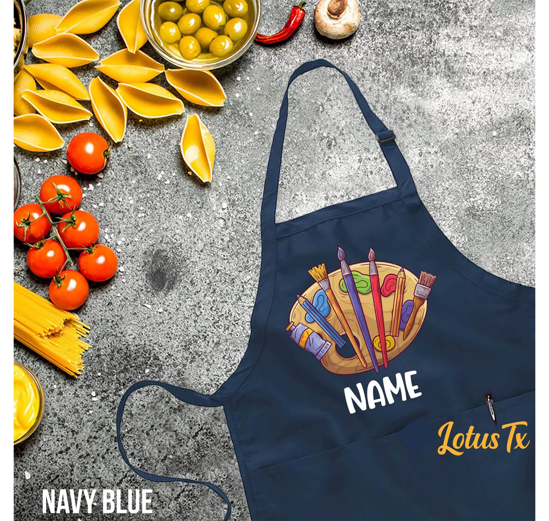 Personalized Kids Apron - Custom Artist Apron for Girls & Boys Cypress DTF