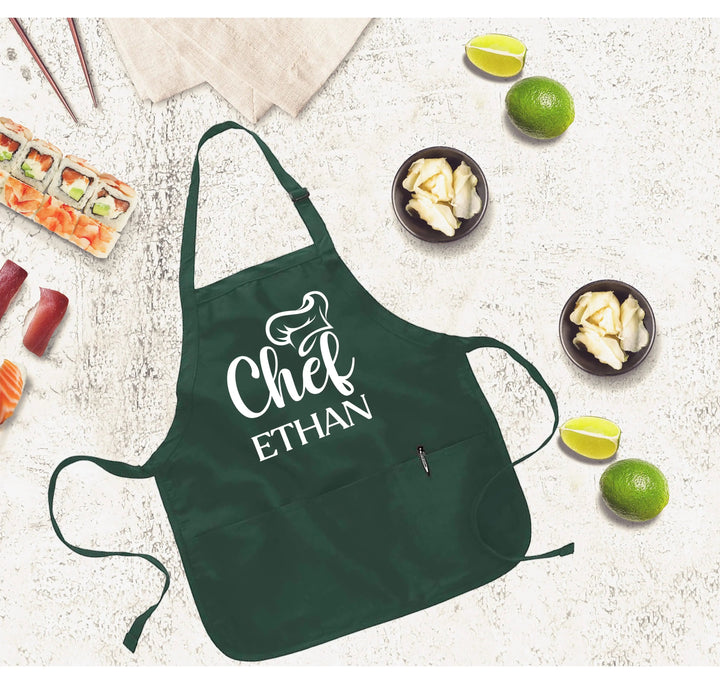 Personalized Kitchen Apron - Customizable Chef Apron for Men & Women Cypress DTF