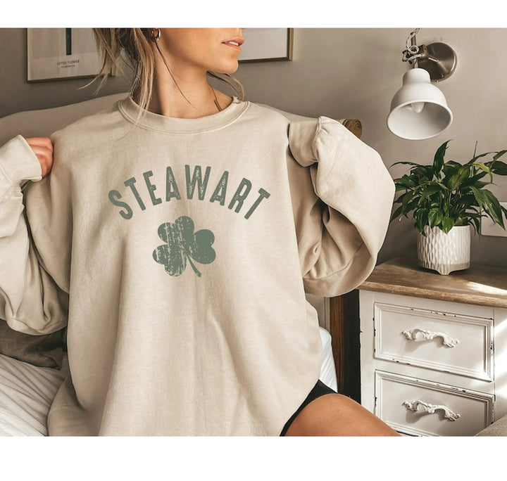 Personalized Last Name St. Patrick's Day Sweatshirt - Custom Irish Tee Cypress DTF