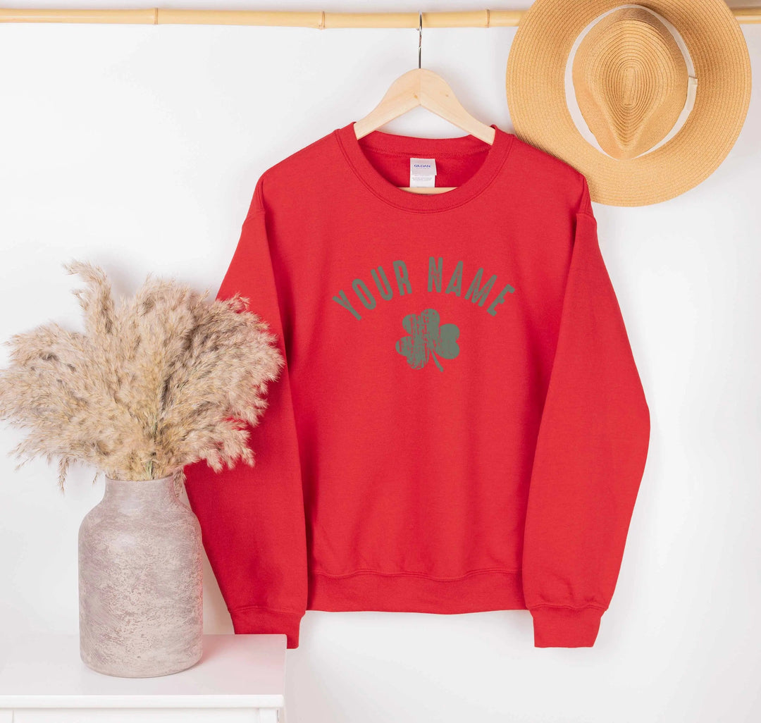 Personalized Last Name St. Patrick's Day Sweatshirt - Custom Irish Tee Cypress DTF