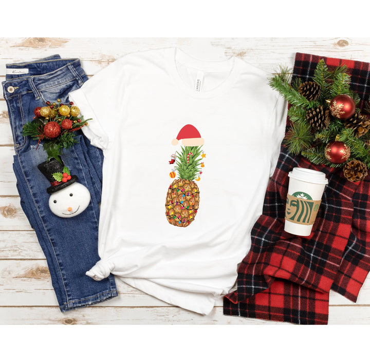 Pineapple Christmas Shirt | Christmas Vacation & Pineapple Lights Tee Cypress DTF