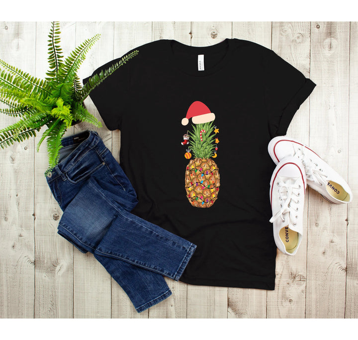 Pineapple Christmas Shirt | Christmas Vacation & Pineapple Lights Tee Cypress DTF