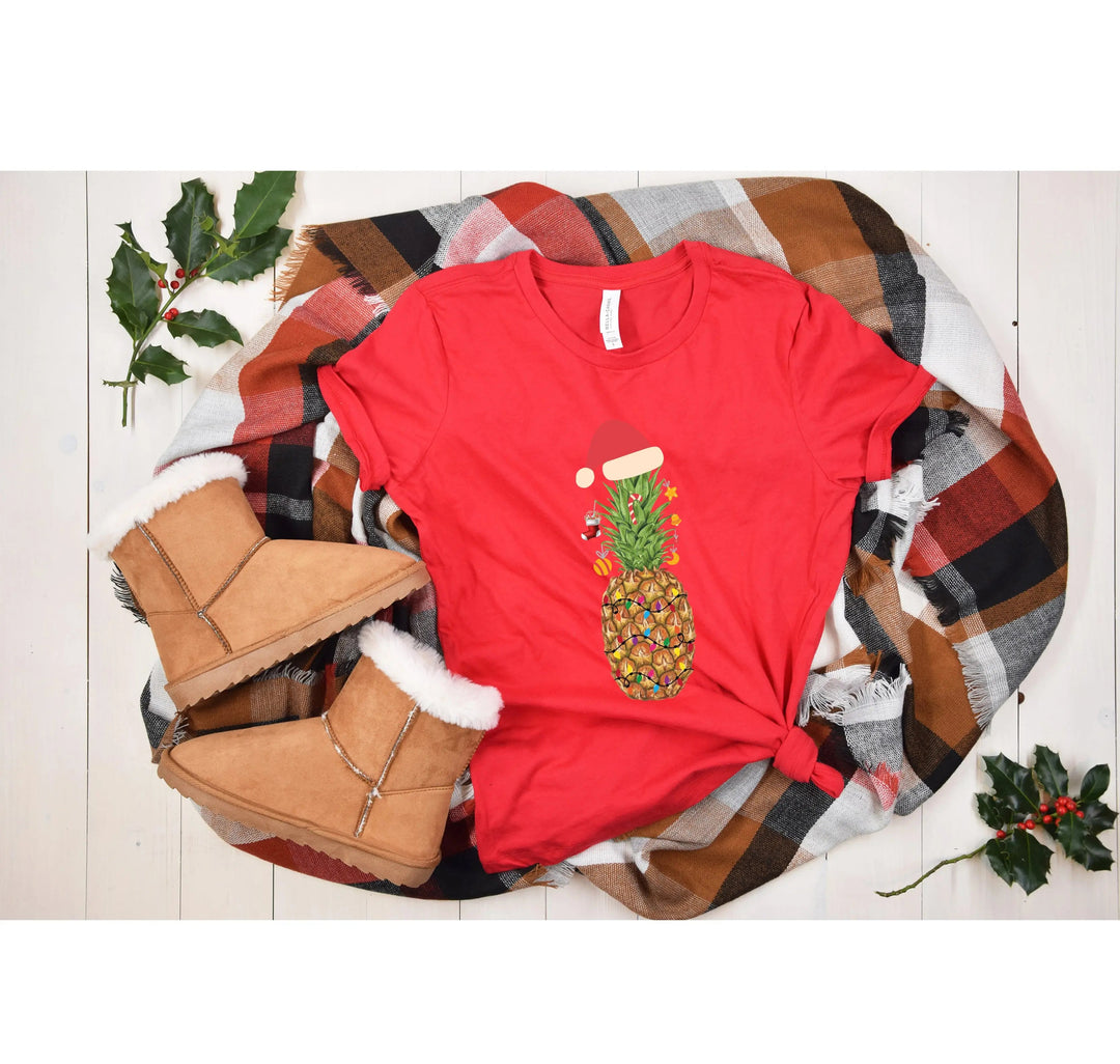 Pineapple Christmas Shirt | Christmas Vacation & Pineapple Lights Tee Cypress DTF