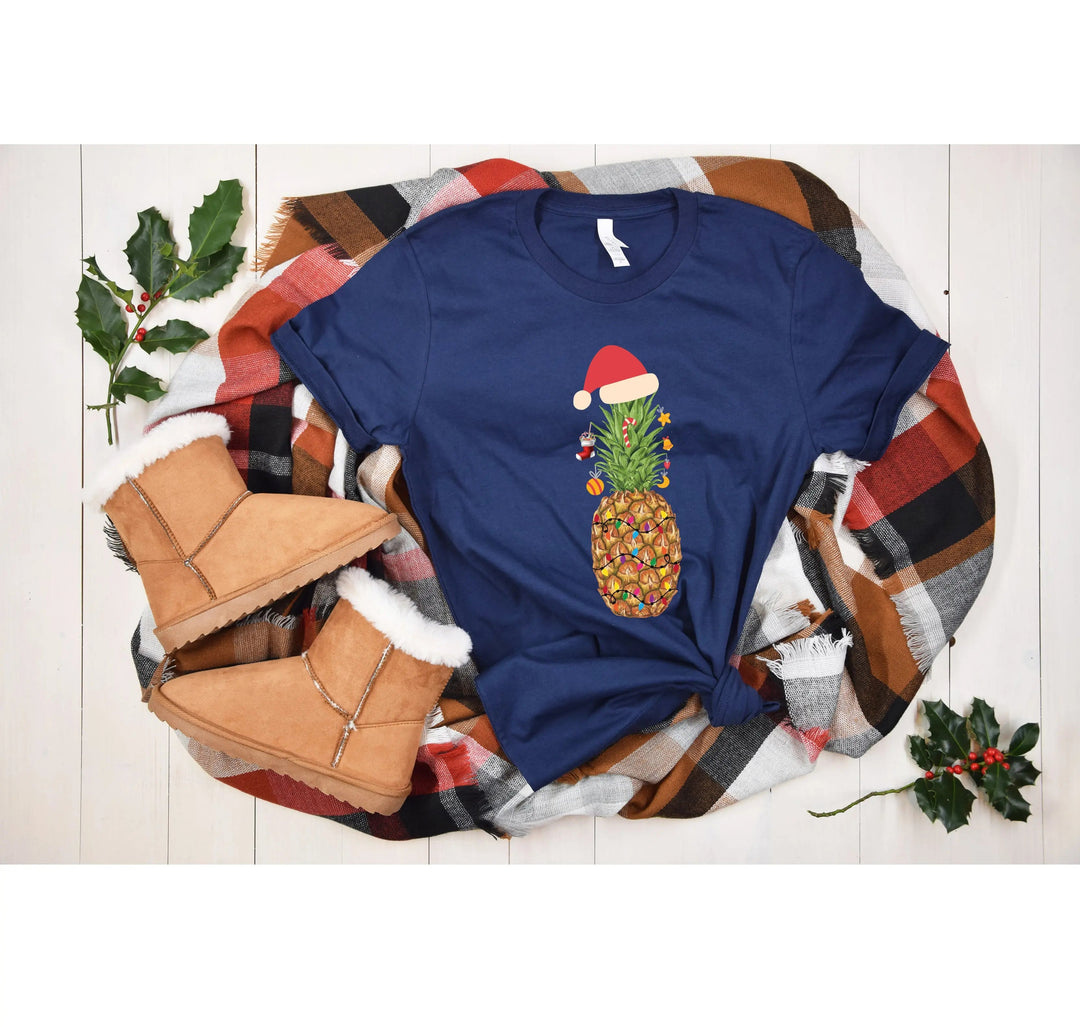 Pineapple Christmas Shirt | Christmas Vacation & Pineapple Lights Tee Cypress DTF