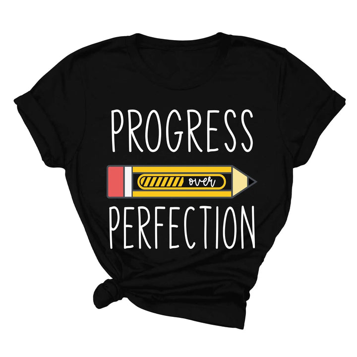 Progress Over Perfection Shirt, Retro Teacher Tee, New Teacher Gifts Cypress DTF