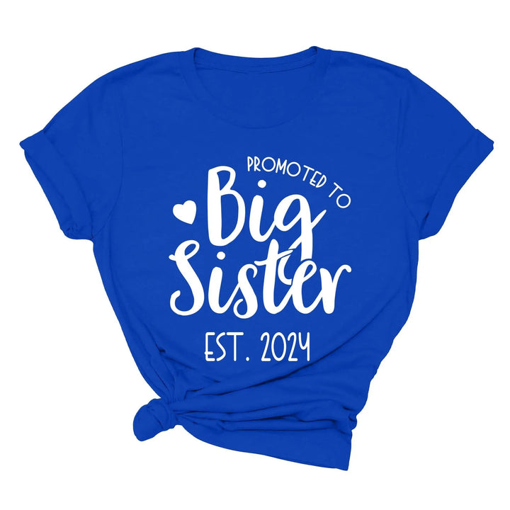 Promoted to Big Sister Shirt - Toddler & Kids Baby Announcement Tee Cypress DTF