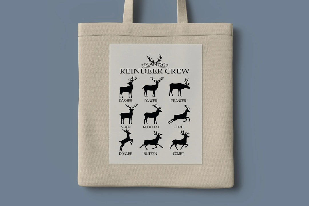 Reindeer Crew Christmas DTF Transfer, Warm Peel Iron-On for Shirts