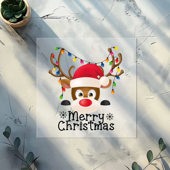 Reindeer Face DTF Transfers | Merry Christmas Family Matching DTF Transfers