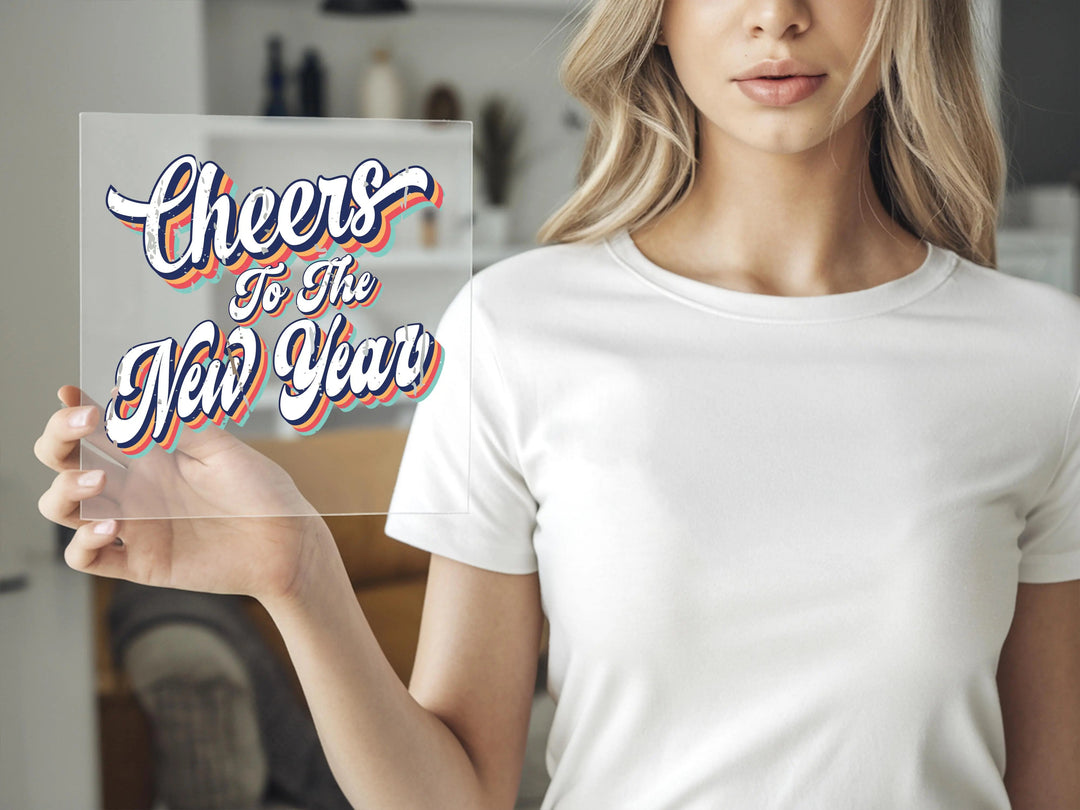 Retro New Year 2025 DTF Transfers | Cheers to the New Year DTF