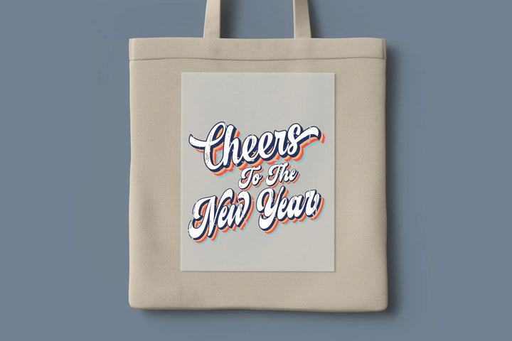 Retro New Year 2025 DTF Transfers | Cheers to the New Year DTF