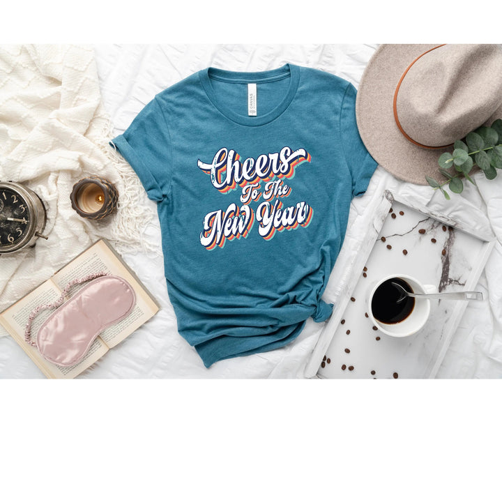 Retro New Year 2025 Shirt | Cheers to the New Year Tee Cypress DTF