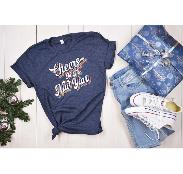 Retro New Year 2025 Shirt | Cheers to the New Year Tee Cypress DTF