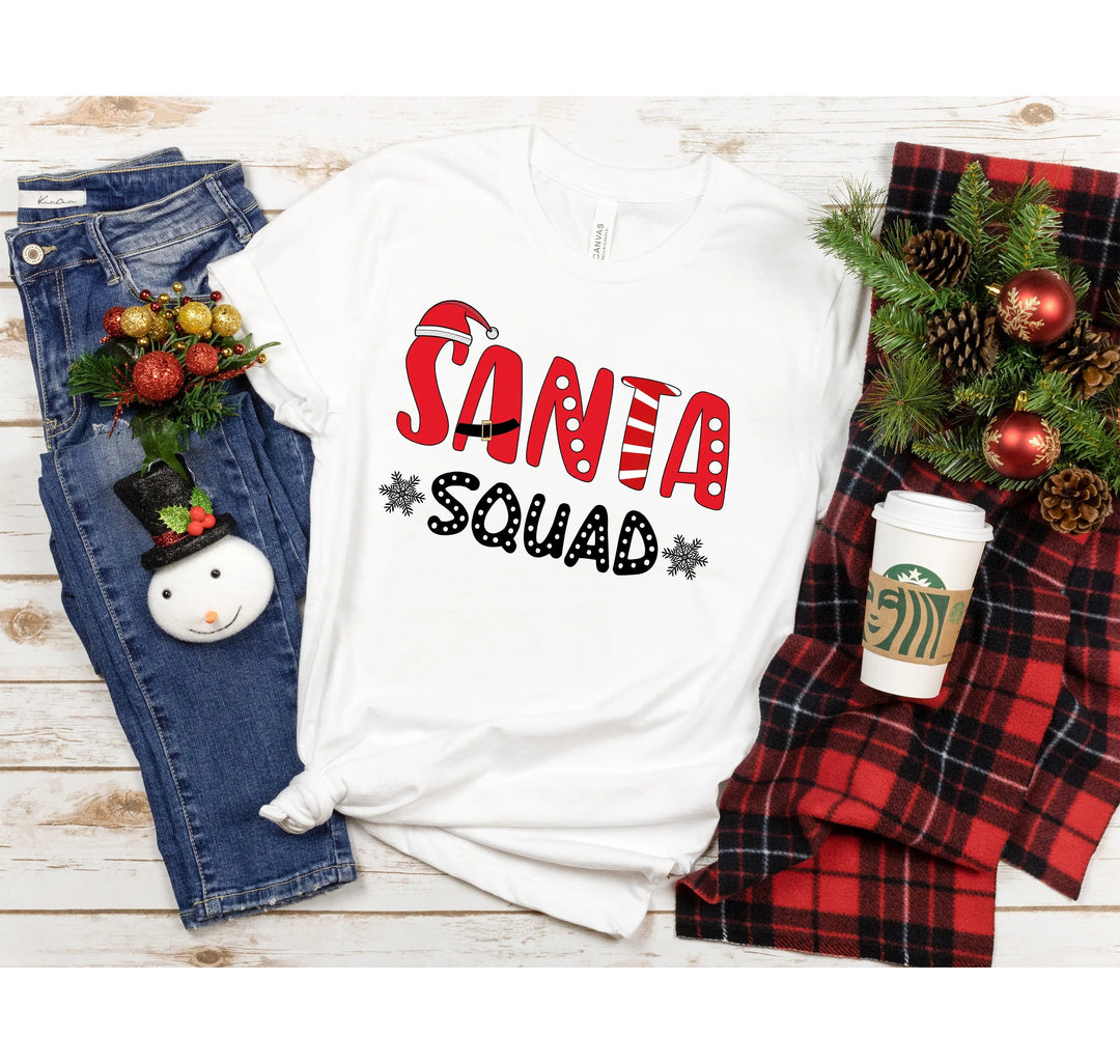 Santa Squad Shirt | Family Christmas Matching Shirts Cypress DTF