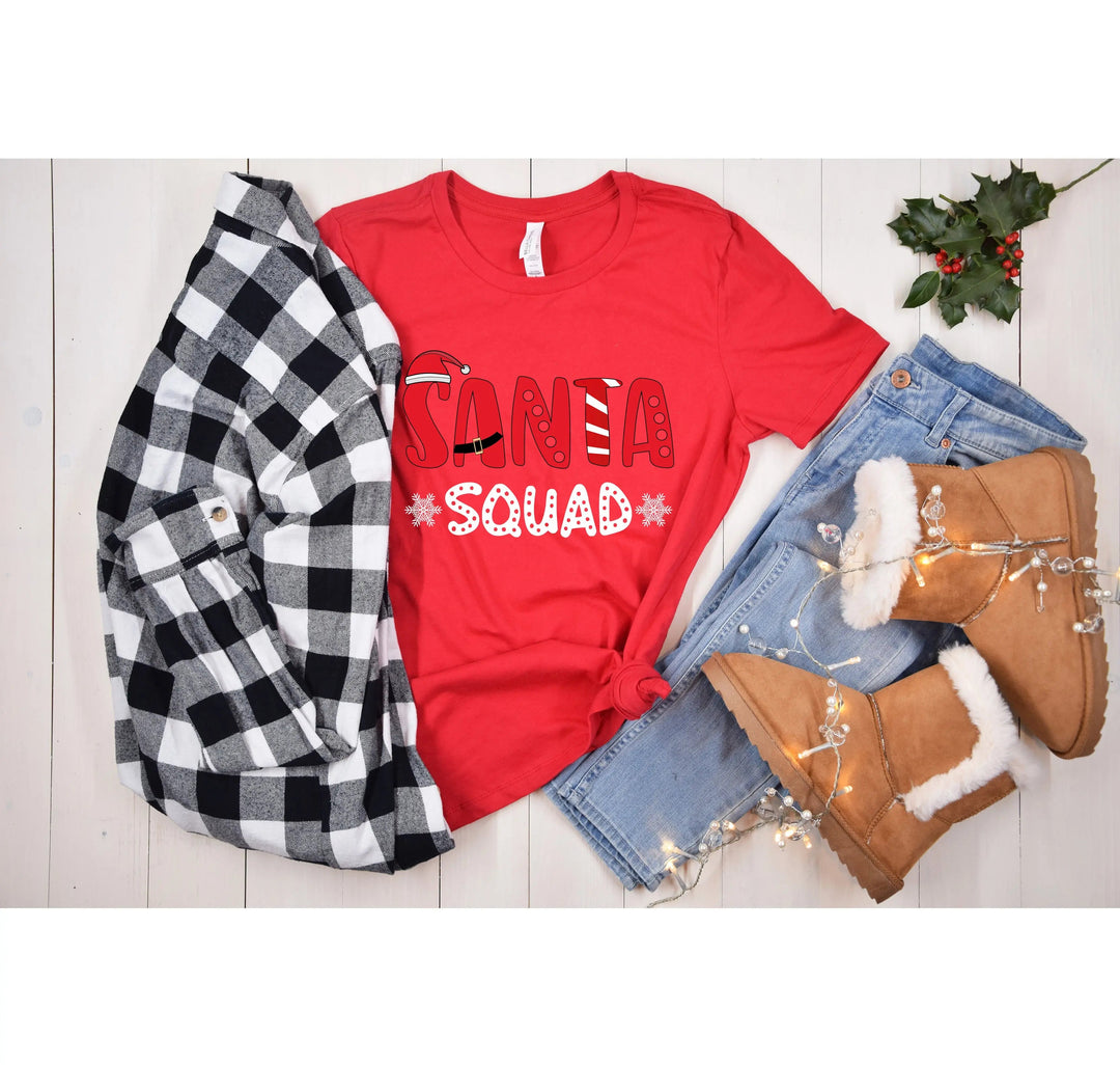 Santa Squad Shirt | Family Christmas Matching Shirts Cypress DTF