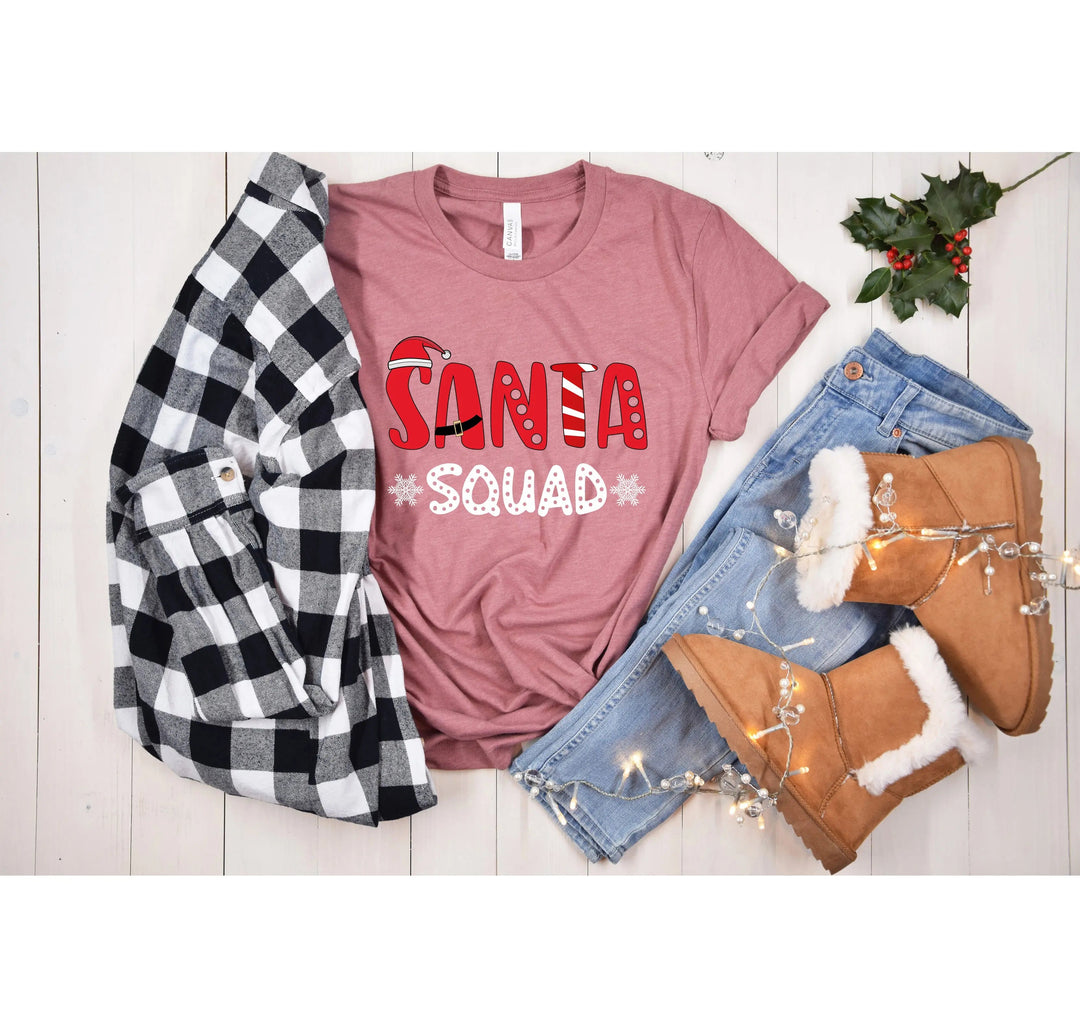 Santa Squad Shirt | Family Christmas Matching Shirts Cypress DTF