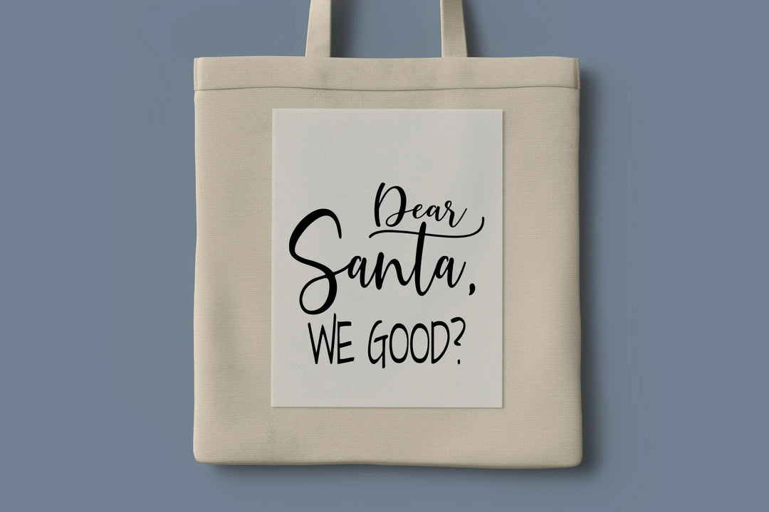 Santa We Good? DTF Transfers | Funny Santa Claus Christmas DTF