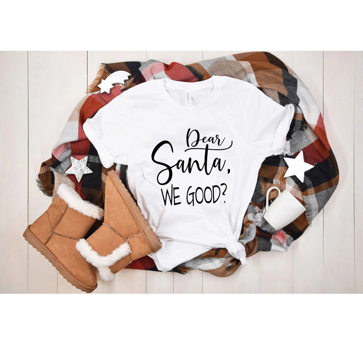 Santa We Good? Shirt | Funny Santa Claus Christmas Tee Cypress DTF