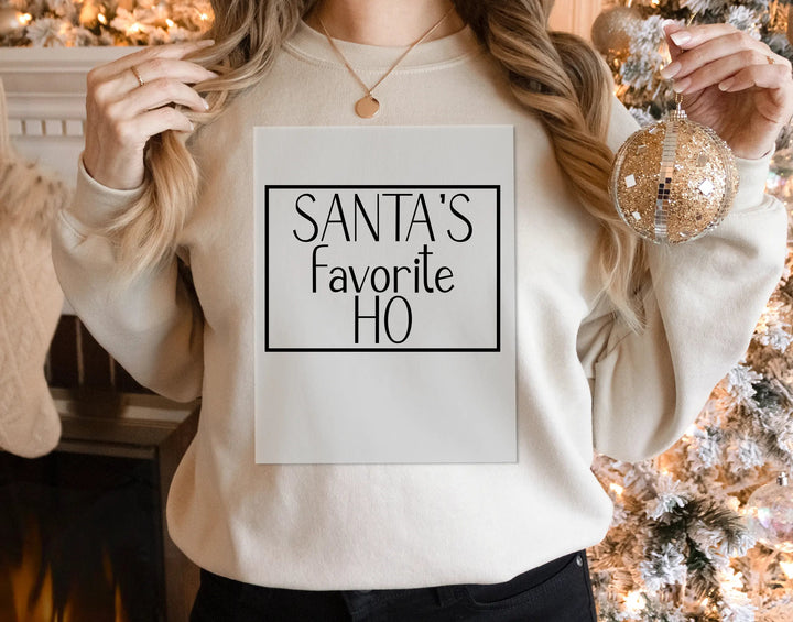 Santa's Favorite Ho DTF Transfers | Santa & Mrs. Claus Couple Christmas DTF