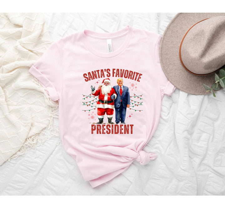 Santa's Favorite President Shirt | Christmas Trump Shirt Cypress DTF