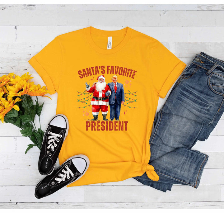 Santa's Favorite President Shirt | Christmas Trump Shirt Cypress DTF