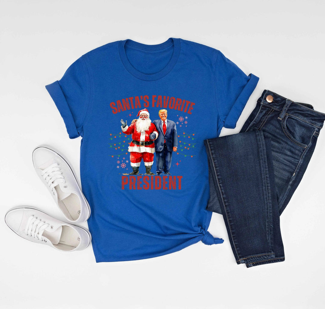 Santa's Favorite President Shirt | Christmas Trump Shirt Cypress DTF