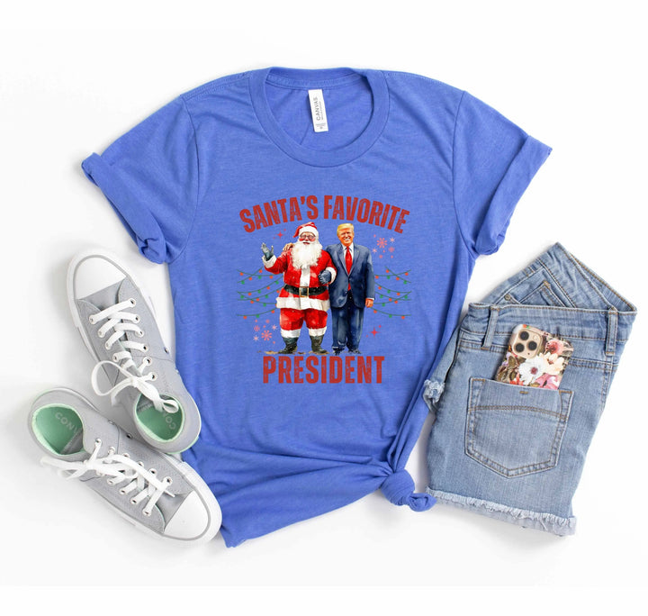 Santa's Favorite President Shirt | Christmas Trump Shirt Cypress DTF