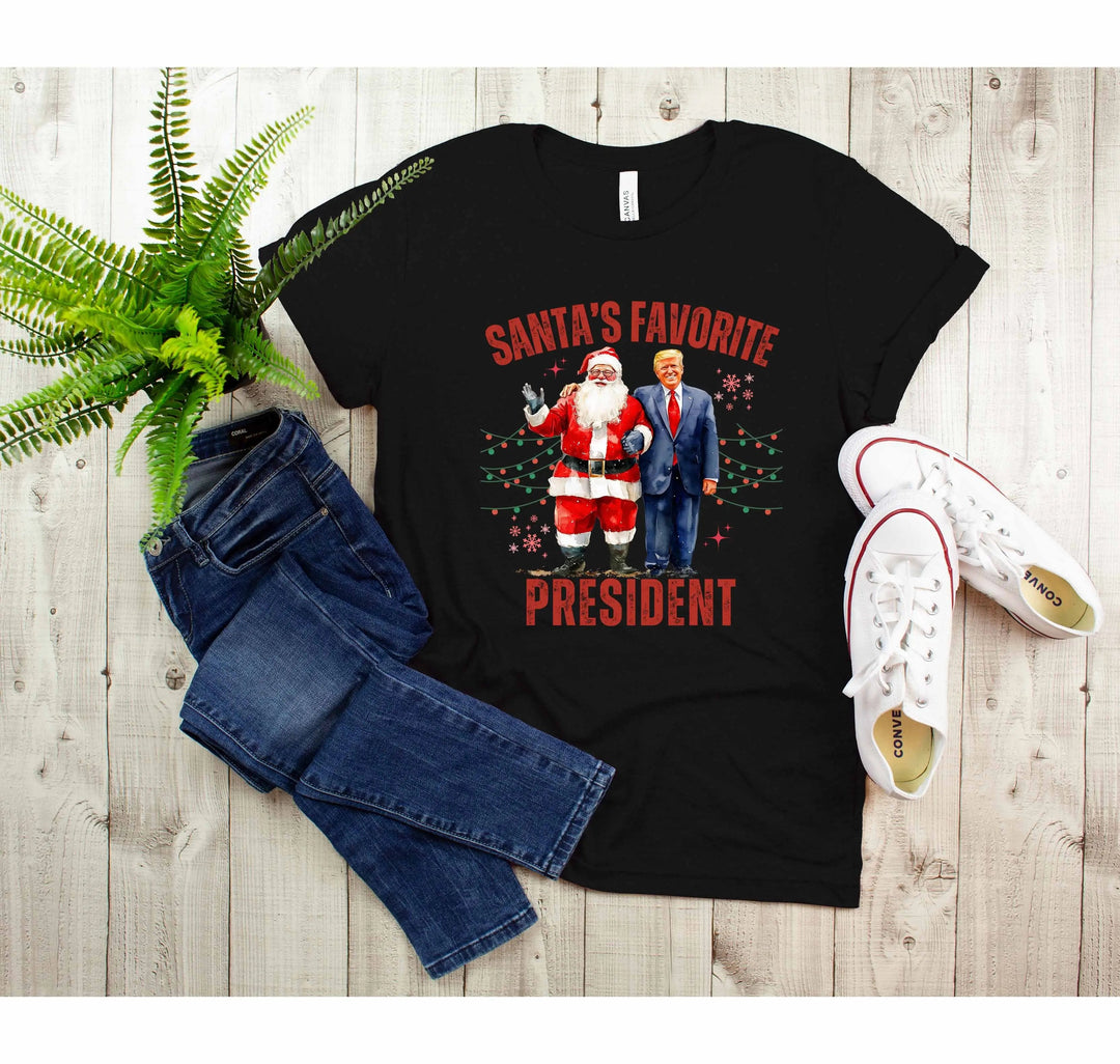 Santa's Favorite President Shirt | Christmas Trump Shirt Cypress DTF
