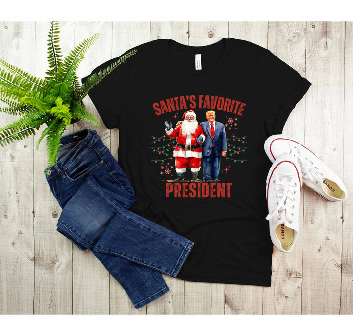 Santa's Favorite President Shirt | Christmas Trump Shirt Cypress DTF