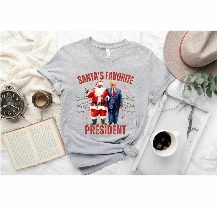 Santa's Favorite President Shirt | Christmas Trump Shirt Cypress DTF