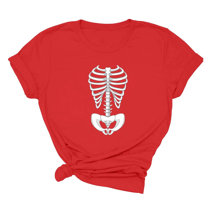 Skeleton Bones Rib Cage Shirt – Halloween Costume & Party Tee Cypress DTF