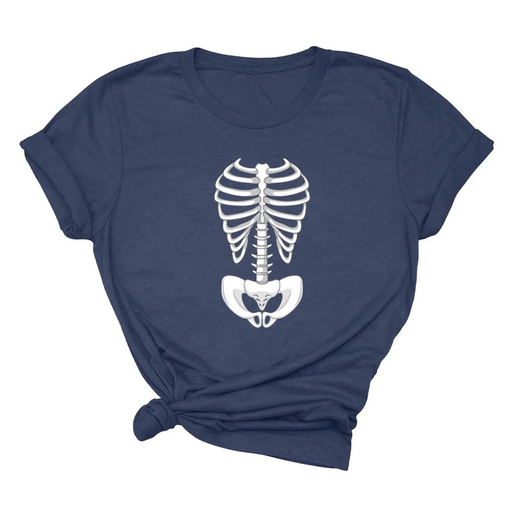 Skeleton Bones Rib Cage Shirt – Halloween Costume & Party Tee Cypress DTF