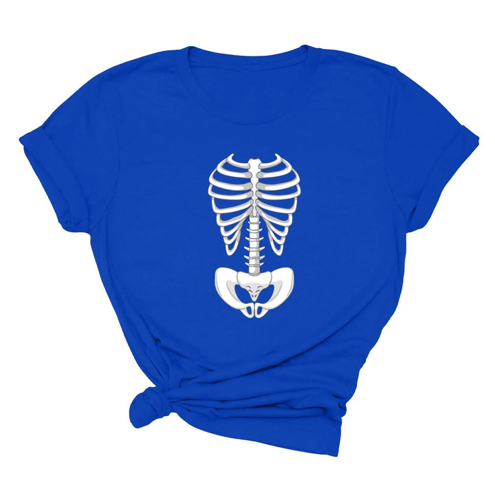 Skeleton Bones Rib Cage Shirt – Halloween Costume & Party Tee Cypress DTF