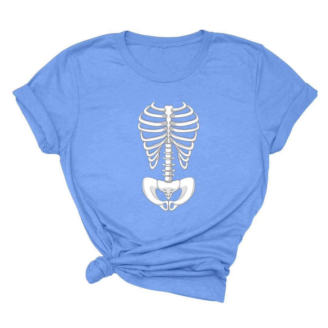 Skeleton Bones Rib Cage Shirt – Halloween Costume & Party Tee Cypress DTF