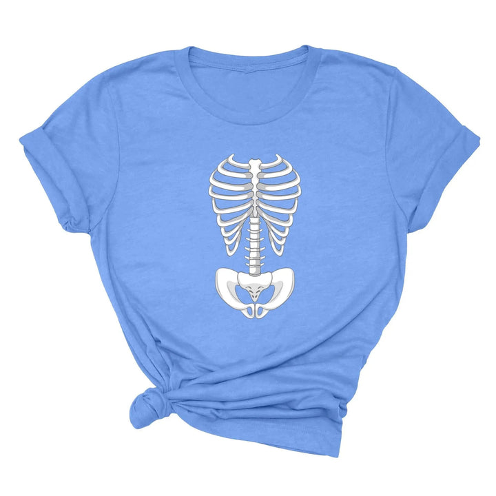 Skeleton Bones Rib Cage Shirt – Halloween Costume & Party Tee Cypress DTF