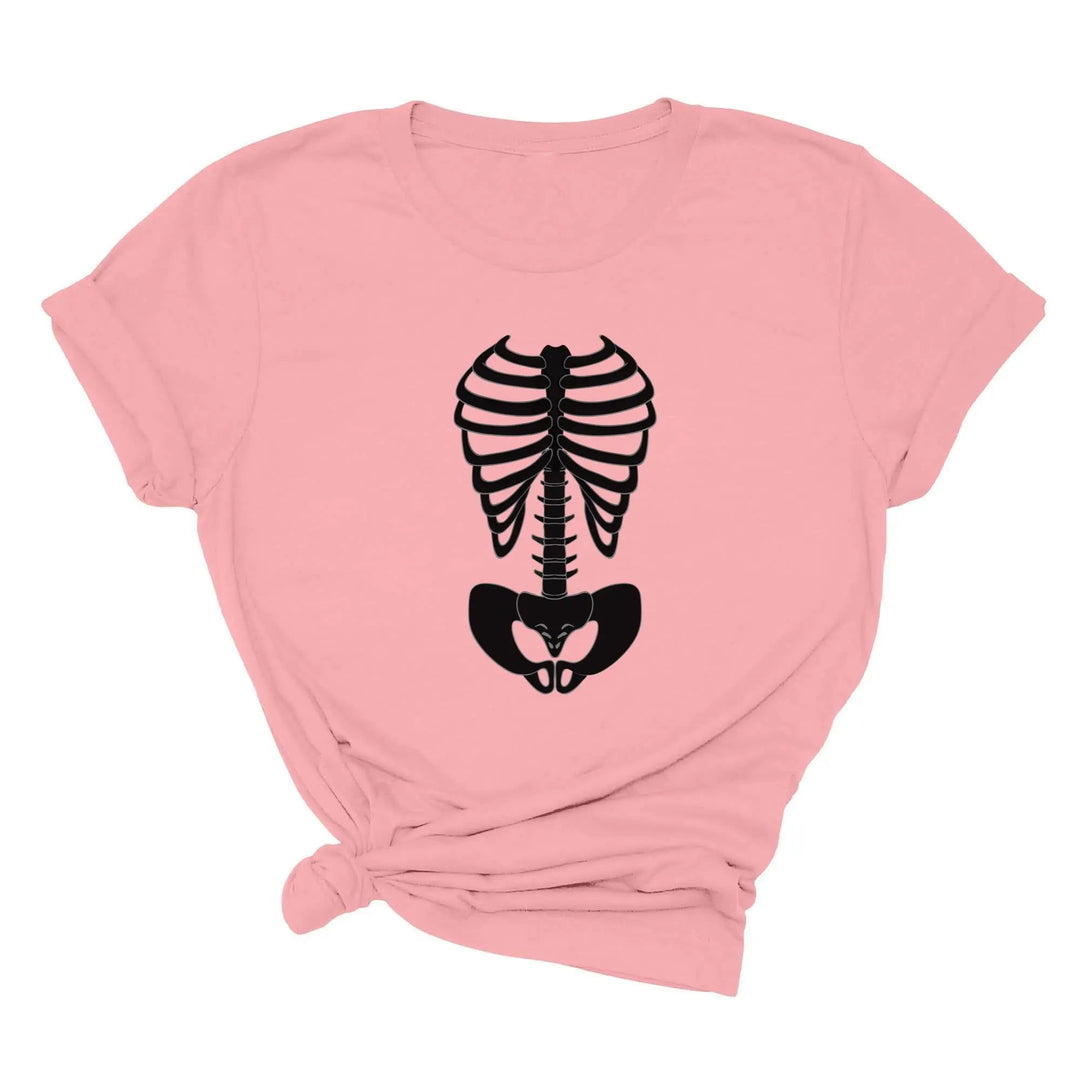 Skeleton Bones Rib Cage Shirt – Halloween Costume & Party Tee Cypress DTF