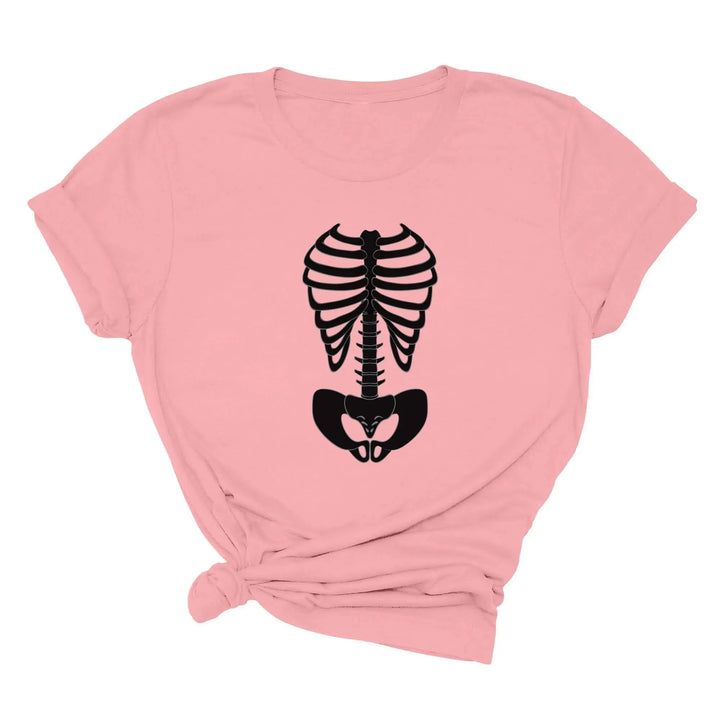 Skeleton Bones Rib Cage Shirt – Halloween Costume & Party Tee Cypress DTF