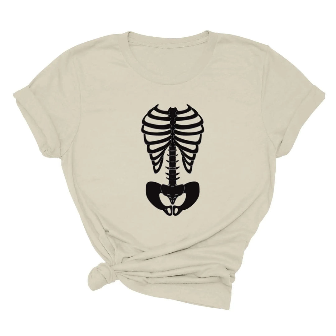 Skeleton Bones Rib Cage Shirt – Halloween Costume & Party Tee Cypress DTF