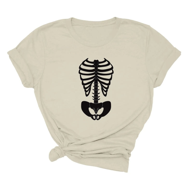 Skeleton Bones Rib Cage Shirt – Halloween Costume & Party Tee Cypress DTF