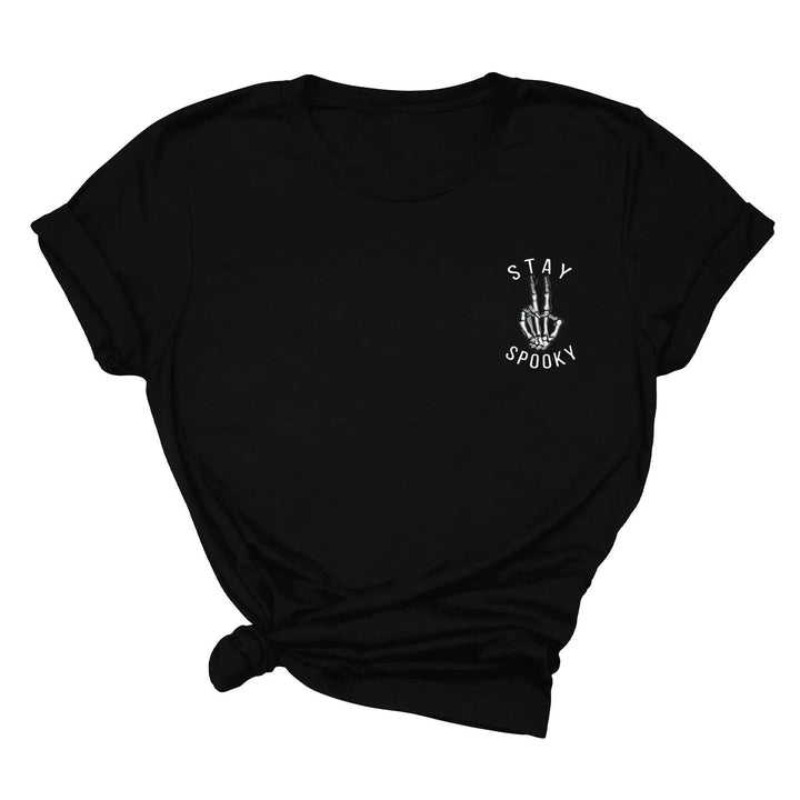 Skeleton Freedom Hands Shirt – Stay Spooky Halloween Tee for Women Cypress DTF