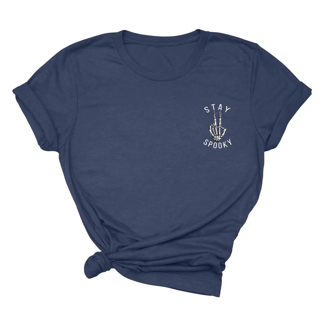 Skeleton Freedom Hands Shirt – Stay Spooky Halloween Tee for Women Cypress DTF