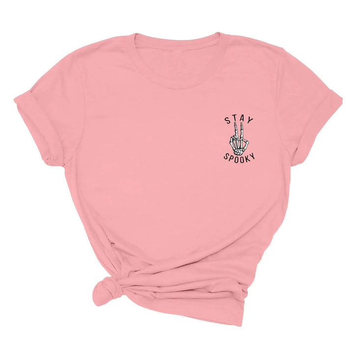 Skeleton Freedom Hands Shirt – Stay Spooky Halloween Tee for Women Cypress DTF