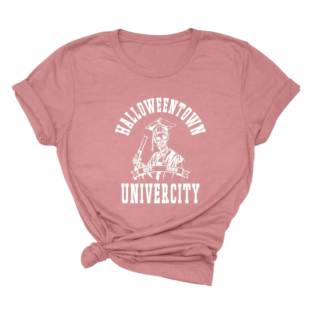 Skeleton Hands Shirt – Cute Skull Halloween Tee for Women, Party Gift Cypress DTF